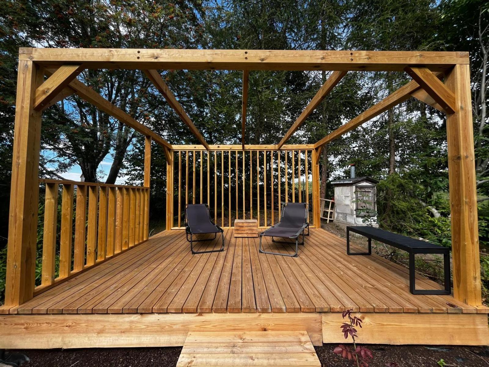 Garden House nad jeziorem Szelment Przejma Wielka Buitenkant foto